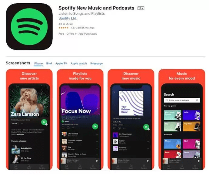 แอพฟังเพลง Spotify